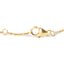 Pulsera de Ojo Maligno de Zafiro Azul y Diamante en Oro Amarillo de 10K - 7"