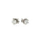 Pendientes de diamantes de cuatro garras en oro blanco de 14k