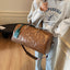 PU Embossed Travel Bag - Women's Large Capacity