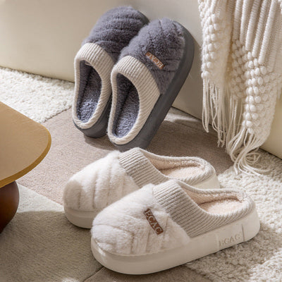 Women's Cotton Slippers - Indoor Non-slip Comfort