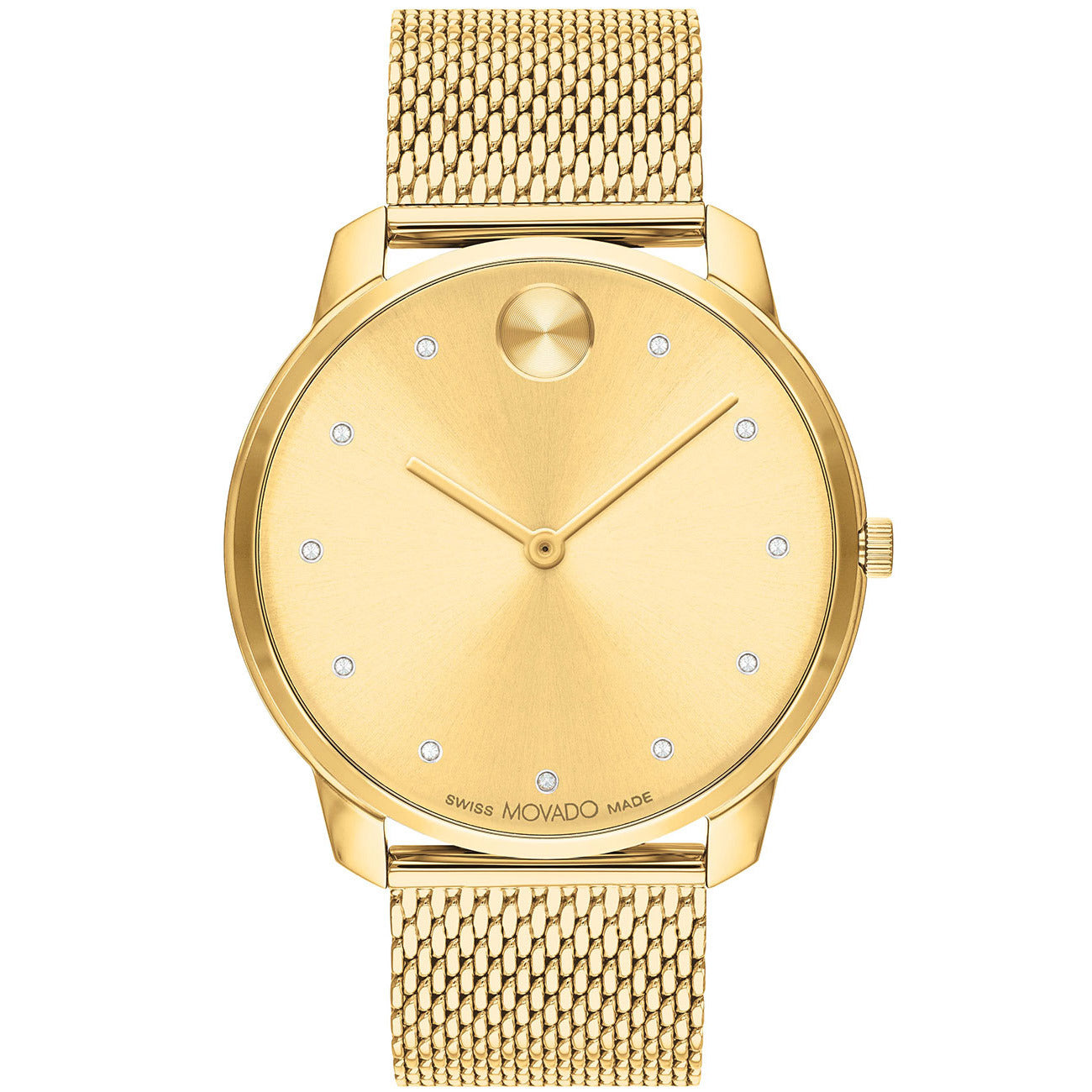 Reloj Movado para Hombre Bold - Esfera Dorada y Acero Inoxidable