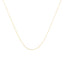 Solid 10K Yellow Gold 0.5mm Slim Rope Chain Necklace - 18"