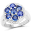 2.66 Carat Genuine Kyanite Sterling Silver Engagement Ring