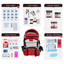WSK Essential Survival Kit for Up To 2 People plus Backpack - Korvel