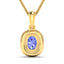 Colgante de Tanzanita y Diamante de 1.45 Quilates en Oro de 14K