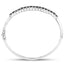 2.50 Carat Genuine Black Diamond .925 Sterling Silver Bangle