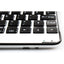 Wireless Keyboard with Aluminum Alloy Cover - Silver & Black