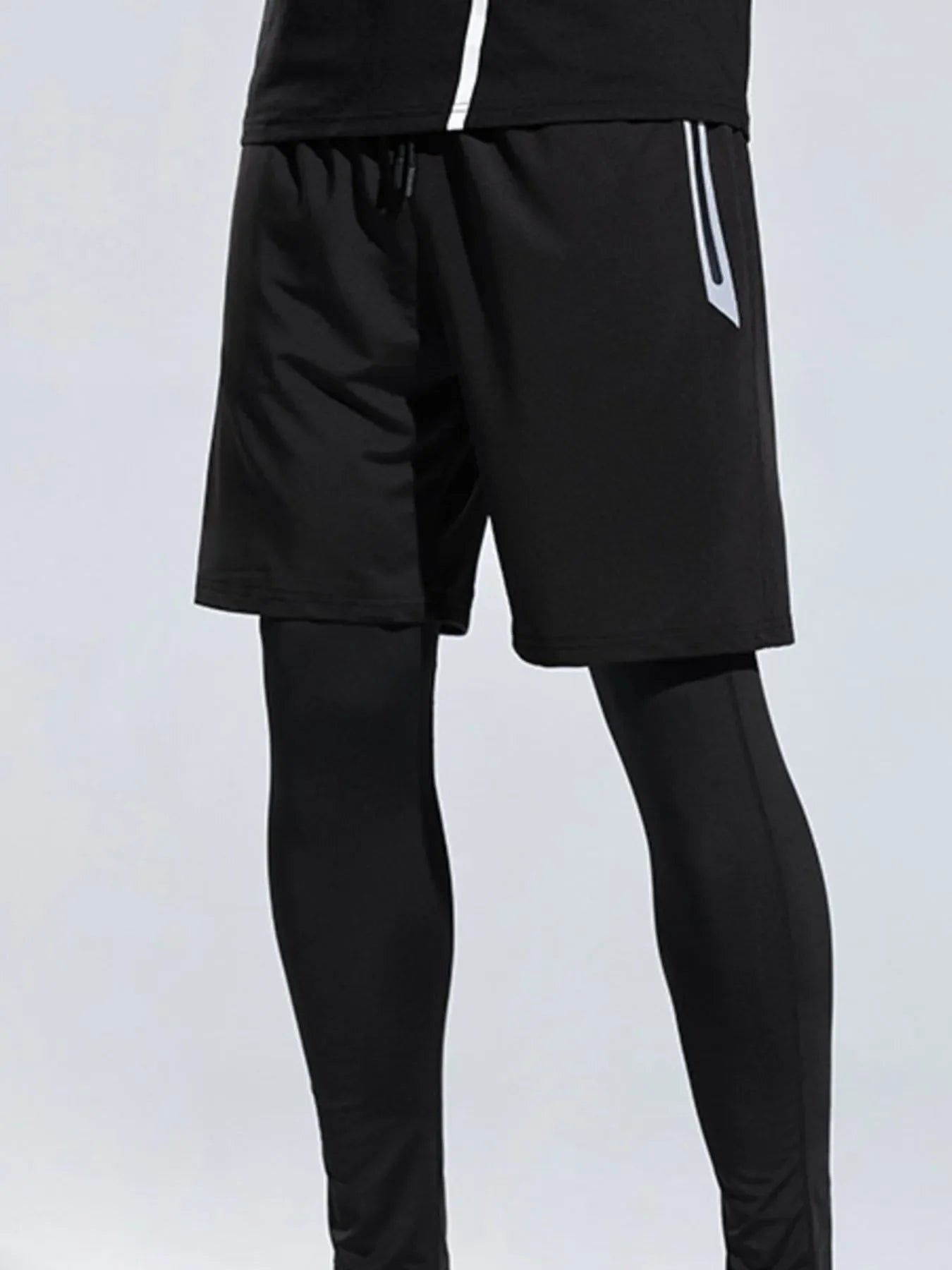 Shorts actifs pour hommes grande taille avec taille élastique