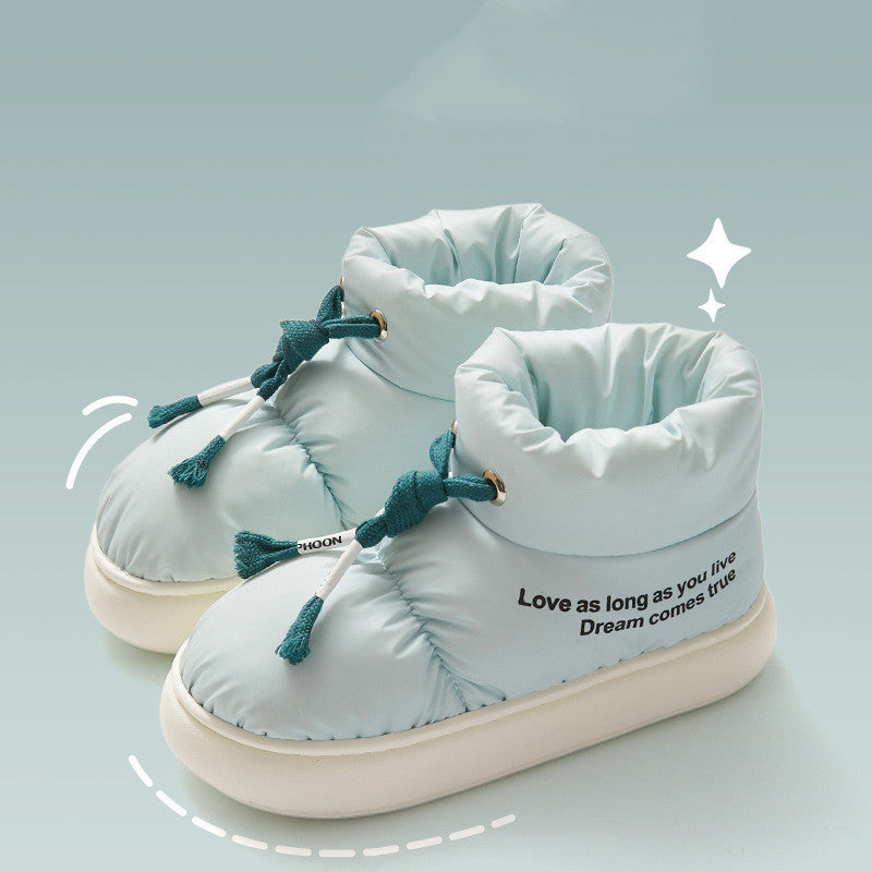 Bottes de neige en peluche imperméables pour femmes