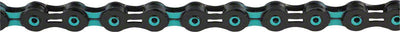 KMC DLC 11 Chain - 11-Speed 118 Links Black/Celeste