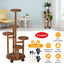 Soporte de Plantas de Madera de 5 Niveles con Ruedas Desmontables