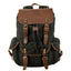 Casual Retro Drawstring Men's Oil Wax Canvas Travel Backpack