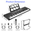 GBruno 61-Key Digital Music Keyboard for Kids