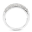 0.96 Carat White Diamond .925 Sterling Silver Engagement Ring