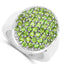 Bague en argent sterling de 2,17 carats en chrome diopside véritable