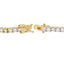 Bracelet de tennis en diamant naturel de 5,50 ct en or jaune 18KT