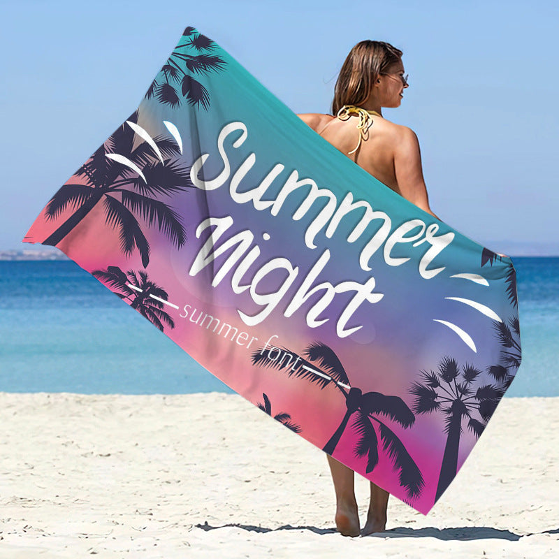 Double-Sided Velvet Microfiber Beach Towel