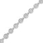 .925 Sterling Silver 2.0 Cttw Round Diamond Link Bracelet - 7.25"