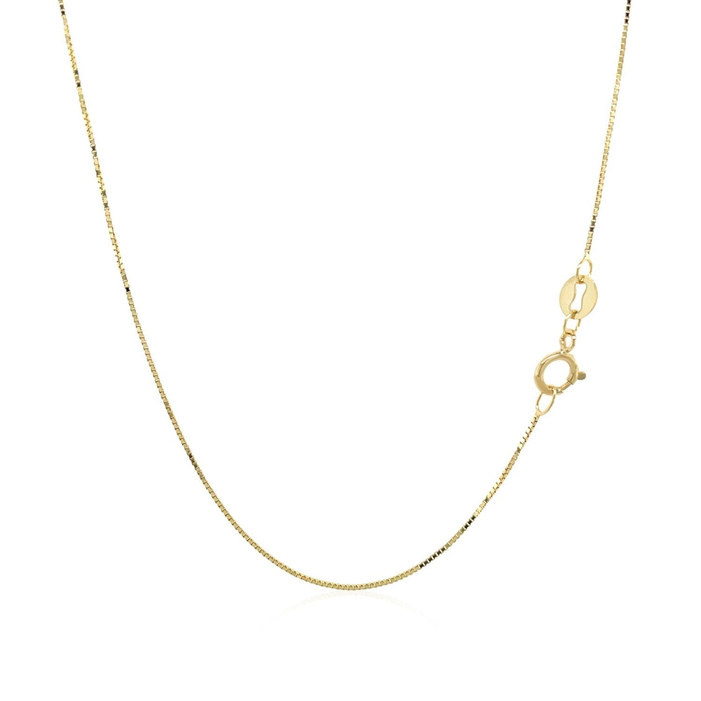 Chaîne en Or Jaune 14k Classique en Boîte - 0,6 mm