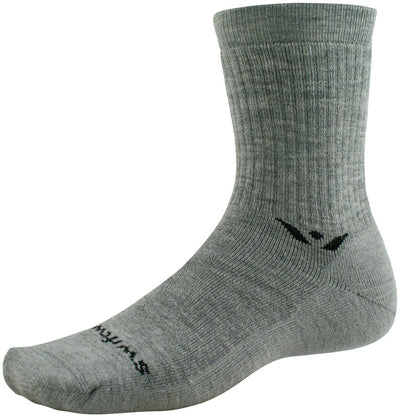 Swiftwick Pursuit Hike Light Cushion Wool Socks - 6" Lightweight Heather XL
