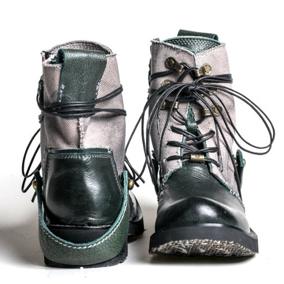 Botas Martin de Lona Vintage Japonesas para Exterior