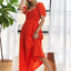 Vestido Elegante de Manga Abullonada con Fruncido para Mujeres