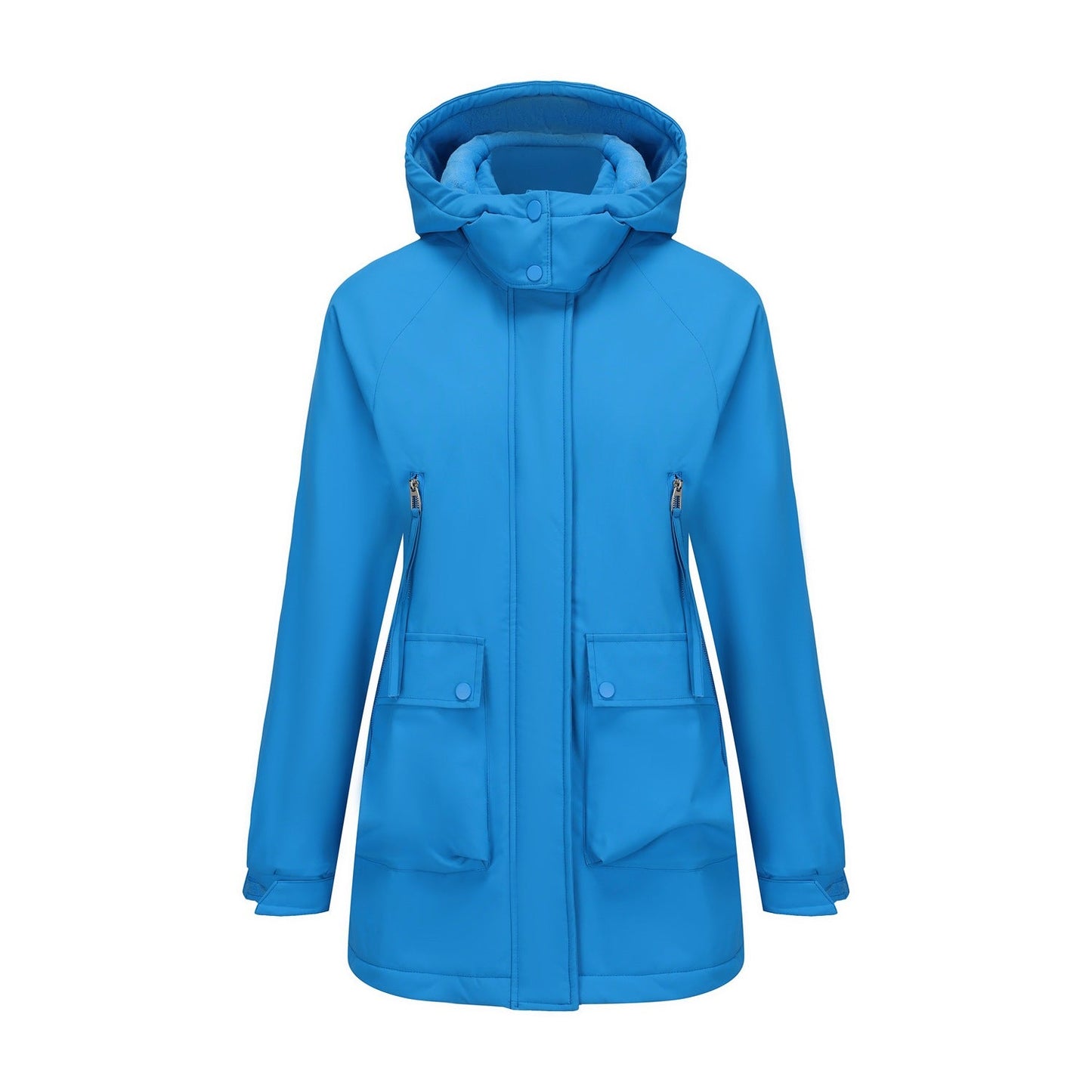 Parka acolchada de forro polar impermeable premium para mujeres