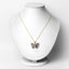 1.75 Carat Genuine Tanzanite & White Zircon Pendant in Sterling Silver