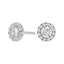 14K White Gold Lab-Grown Diamond Floating Halo Stud Earrings
