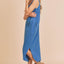 Stylish Round Neck Midi Tank Dress with Pockets for Women