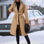 Women's Double-Breasted Pea Coat with Belt
