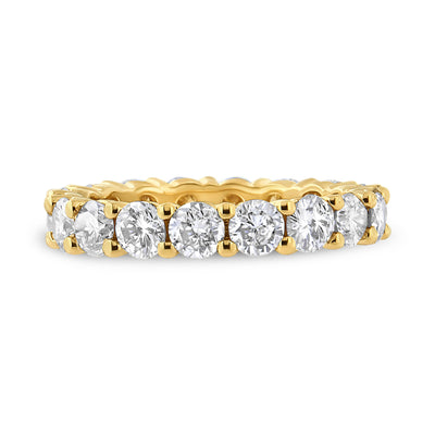 14K Yellow Gold 3.00 Cttw Diamond Eternity Band - Size 7