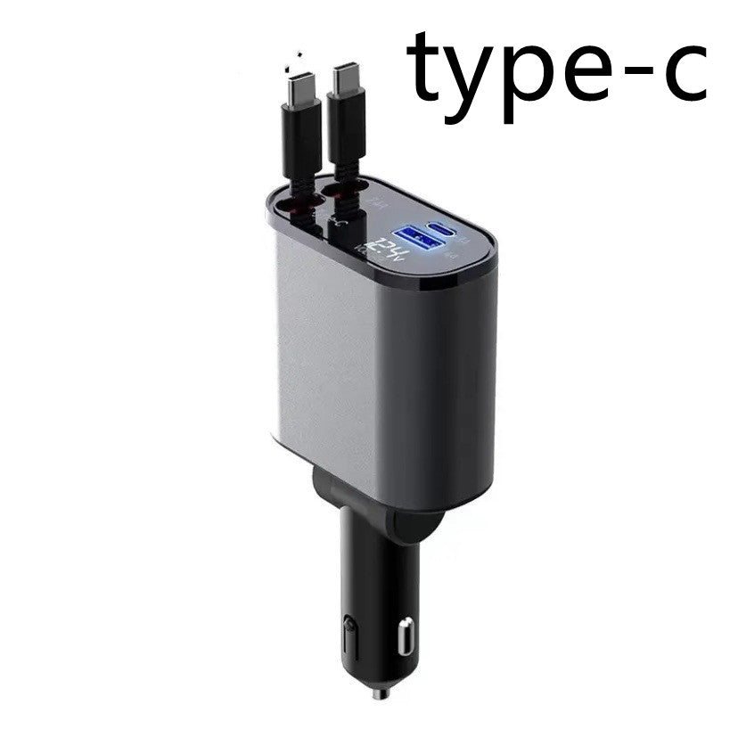 Premium Metal Car Charger 100W Fast Charging Adapter