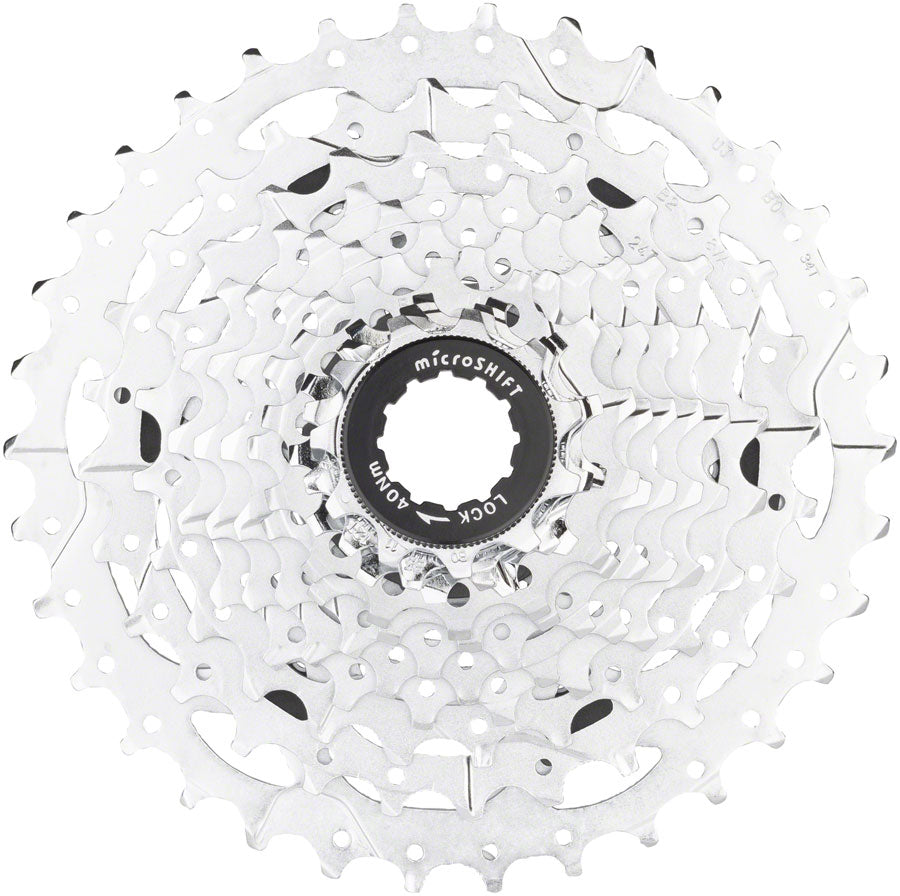 Cassette microSHIFT H11 - 11 Velocidades 11-34T Plateado Cromado