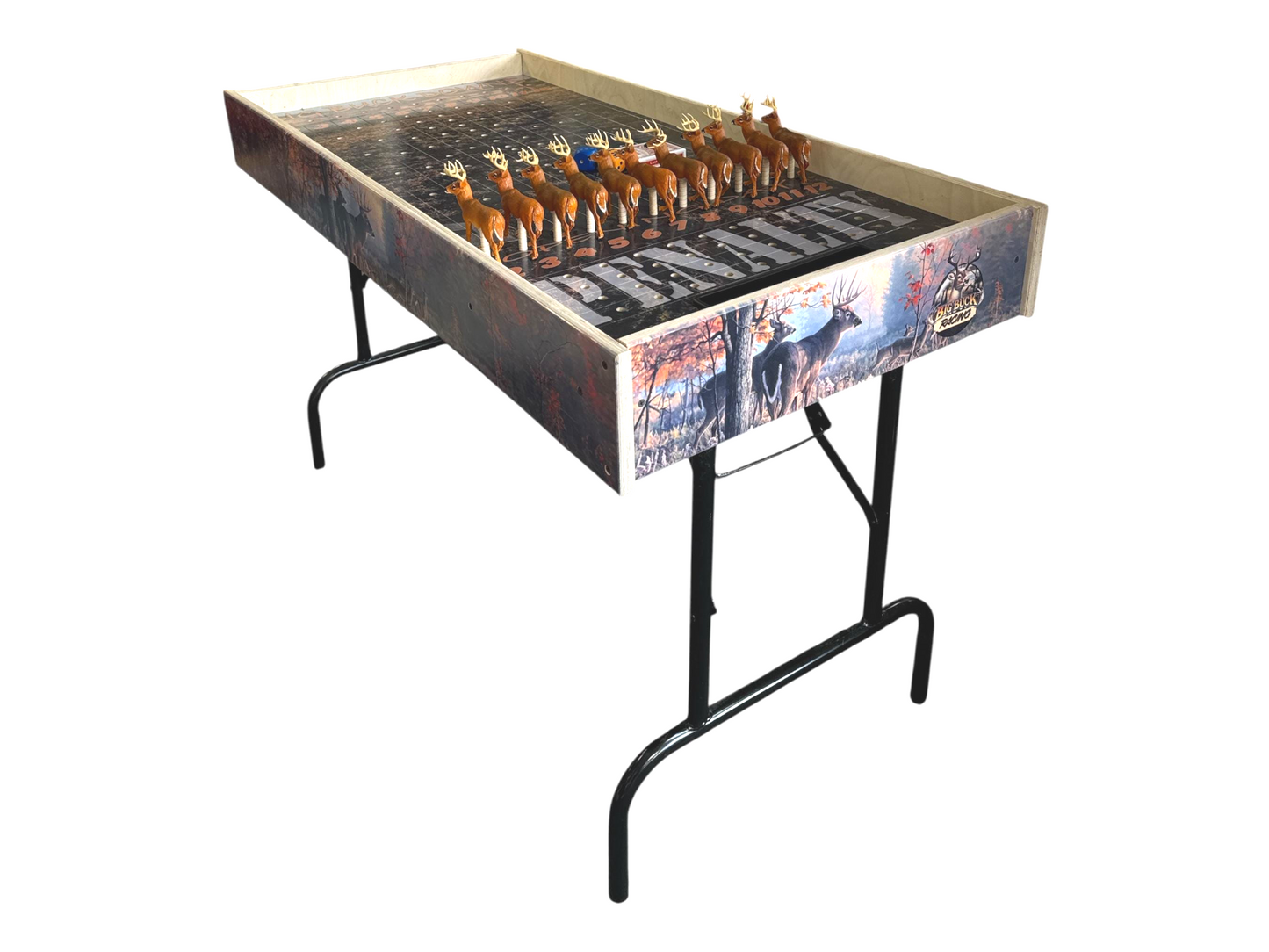 Ultimate Big Buck Derby - Jumbo Horse Racing Game with Integrated Chip Pot - Korvel