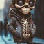 Figurines de squelette d'Halloween - Décor unique en résine