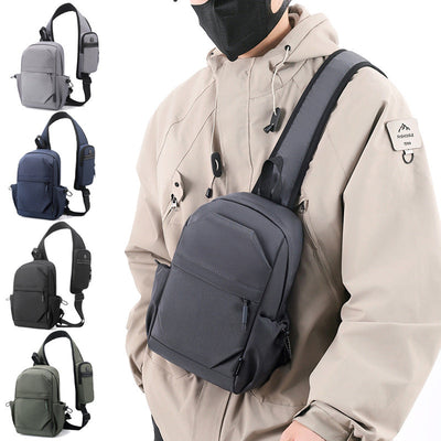 Men's Oxford Cloth Backpack - Versatile Shoulder Chest Bag