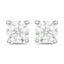 Boucles d'oreilles en diamant blanc véritable de 1,02 carat en or blanc 14K