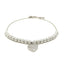 Adjustable Sterling Silver Bead Bracelet with Round Charm