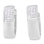 Pendientes Huggie de Diamantes en Oro Blanco de 14K - 1 1/8 cttw
