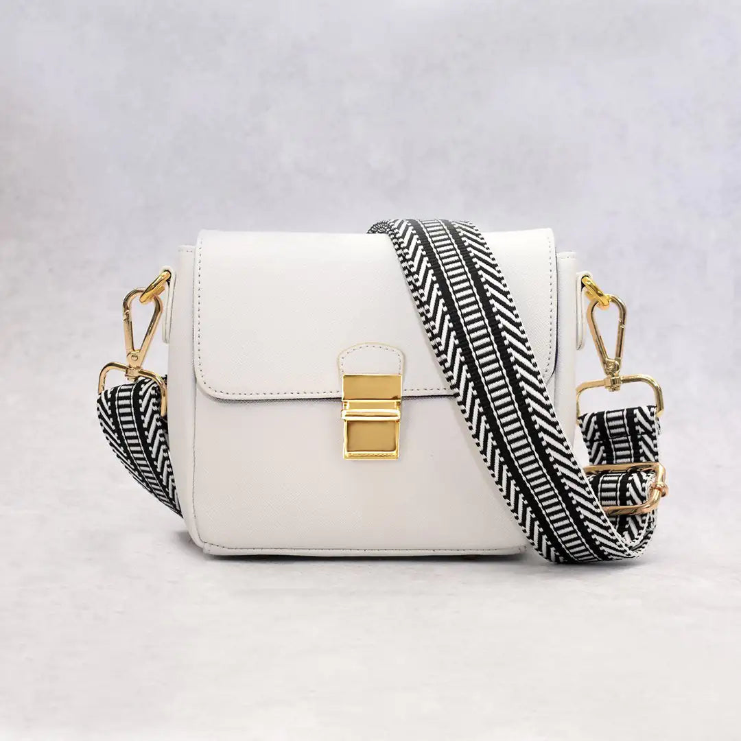 Pequeño Bolso de Cuero - Blanco