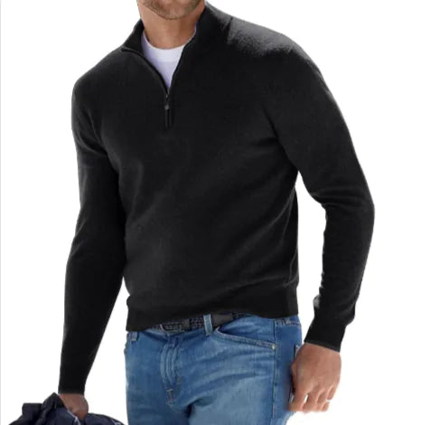 Men's Long-Sleeved Cashmere Blend Cardigan