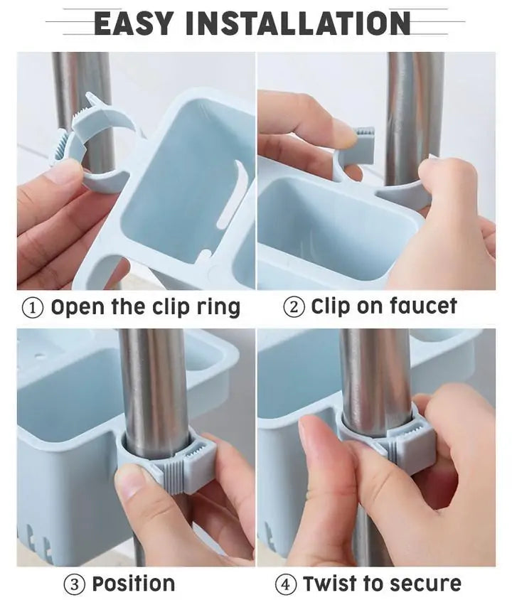 Organisateur de lavabo anti-bactérien premium