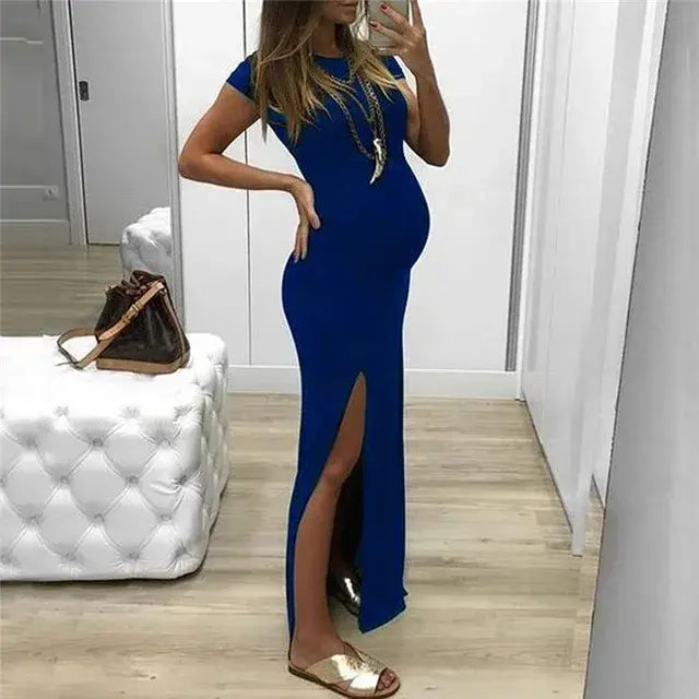 Robe de maternité longue élégante pour chaque occasion