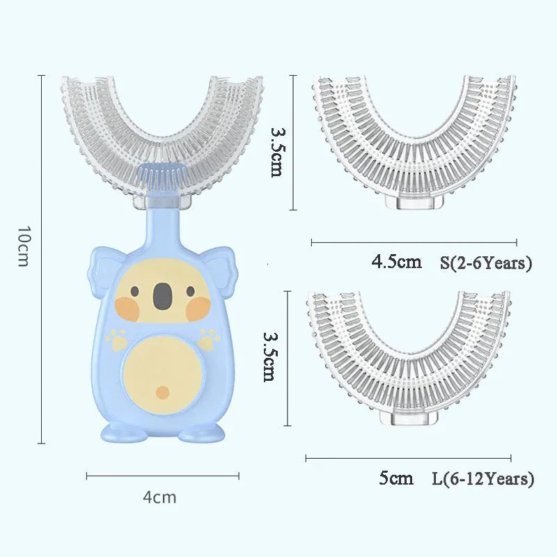 Children's Smart 360 Degree U Shape Manual Toothbrush