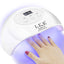 Lampe à ongles UV LED LKE 72W pour le durcissement du vernis à ongles en gel