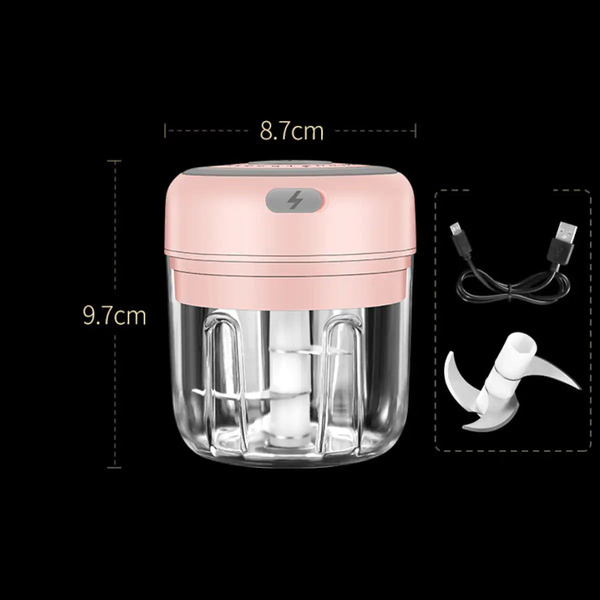 Picador Eléctrico de Hierbas y Verduras Quick Chop