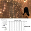 Santa Claus Curtain String Lights