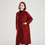 Elegant Double-Faced Wool Overcoat for Women