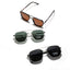 Lunettes de soleil carrées polygonales polarisées